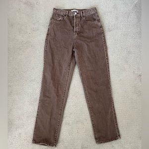 PacSun Chocolate Brown Dad Jeans